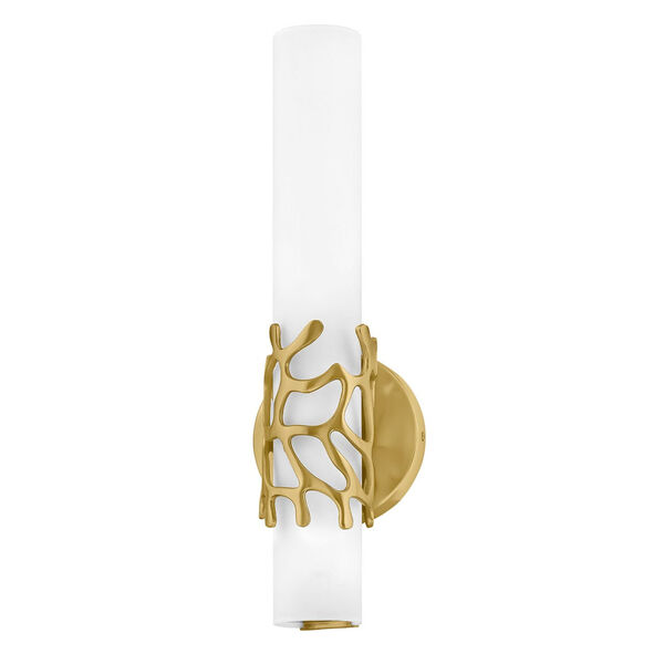 Lyra Lacquered Brass LED Wall Sconce, image 1