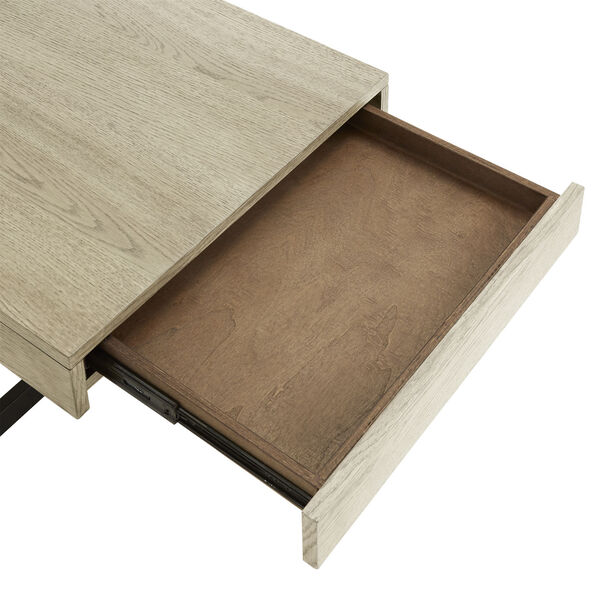Hunter White Coffee Table with Two Drawer, image 6
