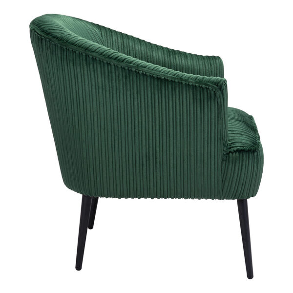 Ranier Green and Matte Black Accent Chair, image 2