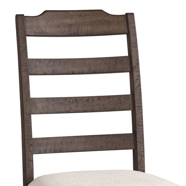 Sawmill Distressed Espresso Ladder Back Dining Side Chair, image 4