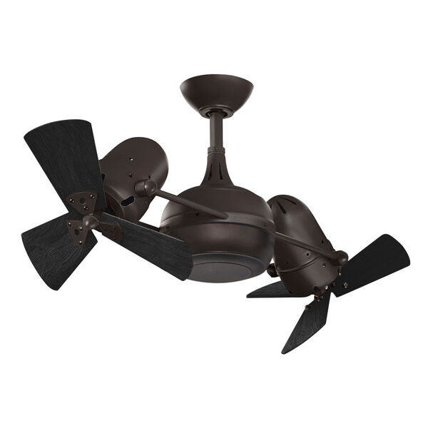Dagny Textured Bronze Rotational Ceiling Fan, image 1
