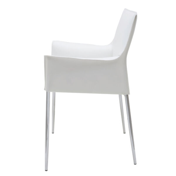 Colter Matte White Dining Chair, image 3