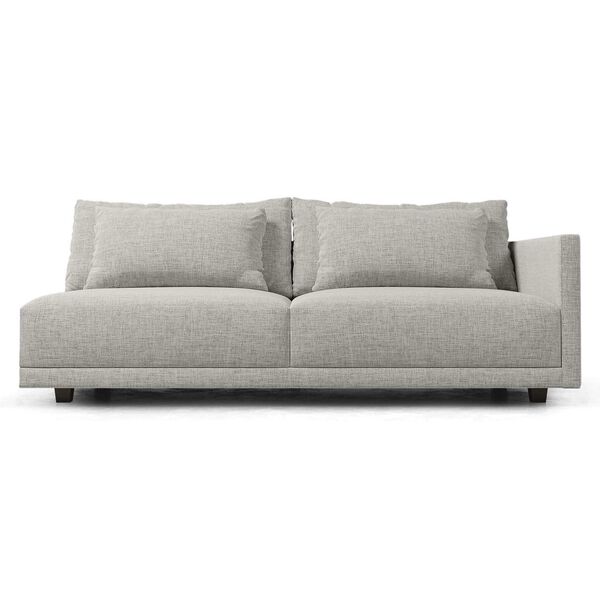 Mantua Slate Pebble Fabric Modular Right Arm Sofa, image 1