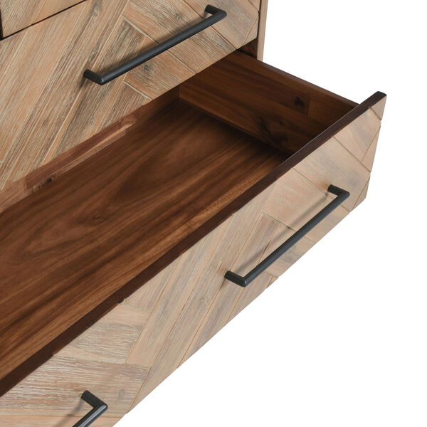 Soren Multi Natural Five-Drawer Dresser, image 7