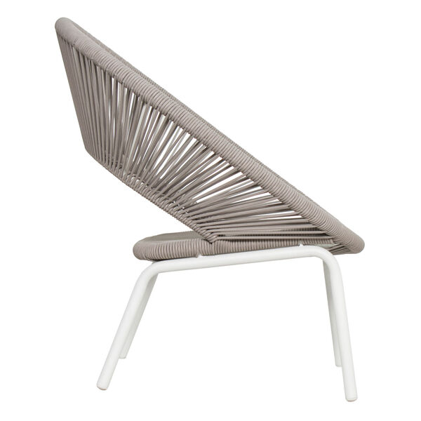 Archipelago Ionian Lounge Chair in Coconut White, Cardamom Taupe, image 4