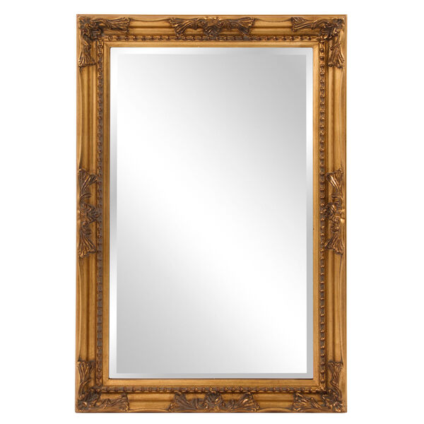 Queen Ann Rectangular Gold Mirror, image 1
