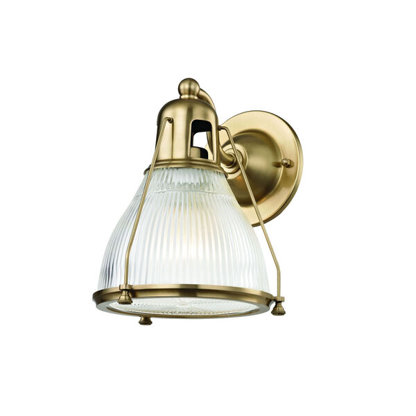 Haverhill Aged Brass One-Light Wall Sconce, image 1