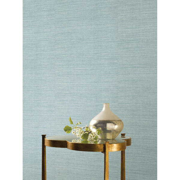 Ronald Redding 24 Karat Blue Silk Elegance Wallpaper, image 1
