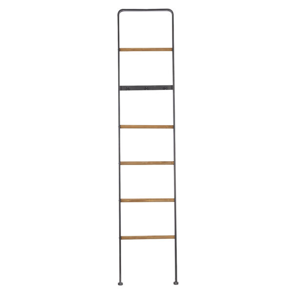Black Metal Ladder, 72-Inch Height, image 4