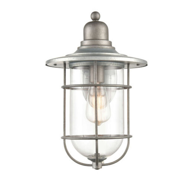 Lex Galvanized One-Light Outdoor Wall Mount, image 2