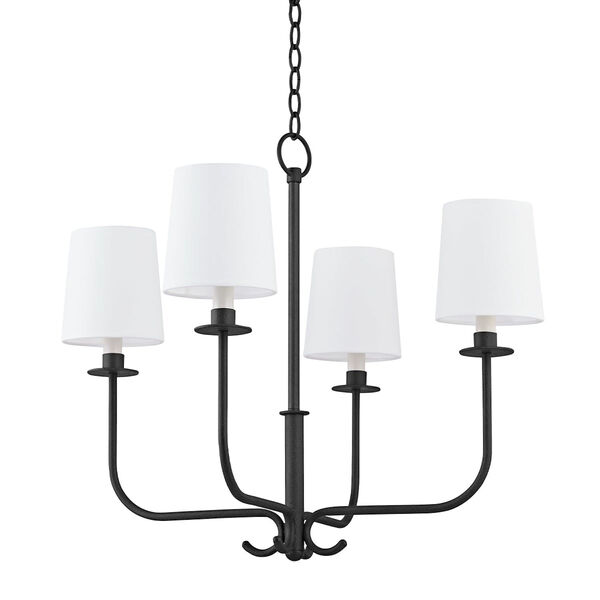 Bodhi Forged Iron Four-Light Chandelier, image 1