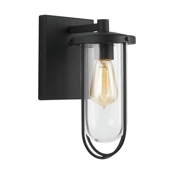 Corbin Black Six-Inch One-Light Outdoor Wall Lantern, image 4