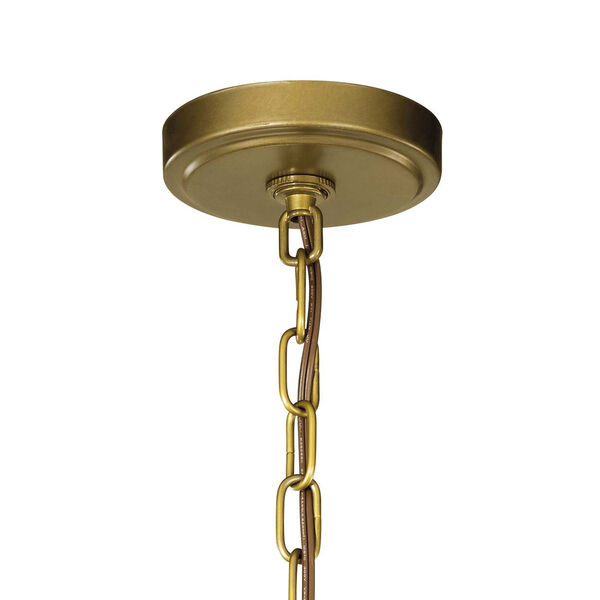 Voleta Natural Brass Three-Light Pendant, image 2