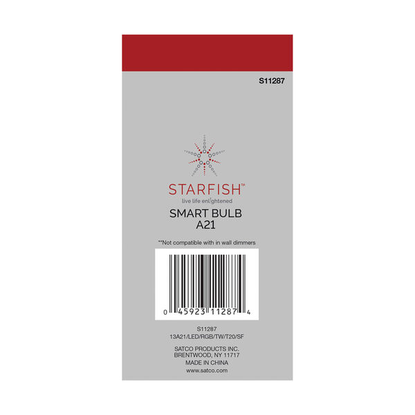 Starfish White LED 13W A21 RGB and Tunable Bulb, image 5