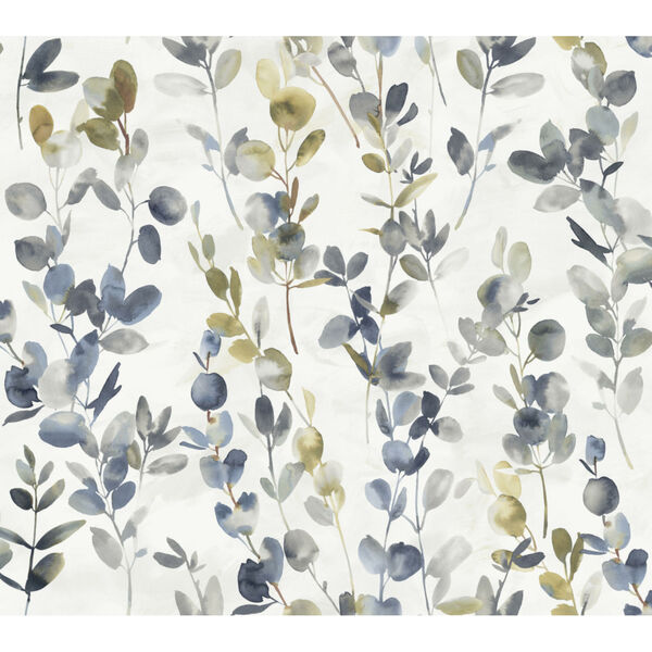 Candice Olson Modern Nature 2nd Edition Navy Joyful Eucalyptus Wallpaper, image 2