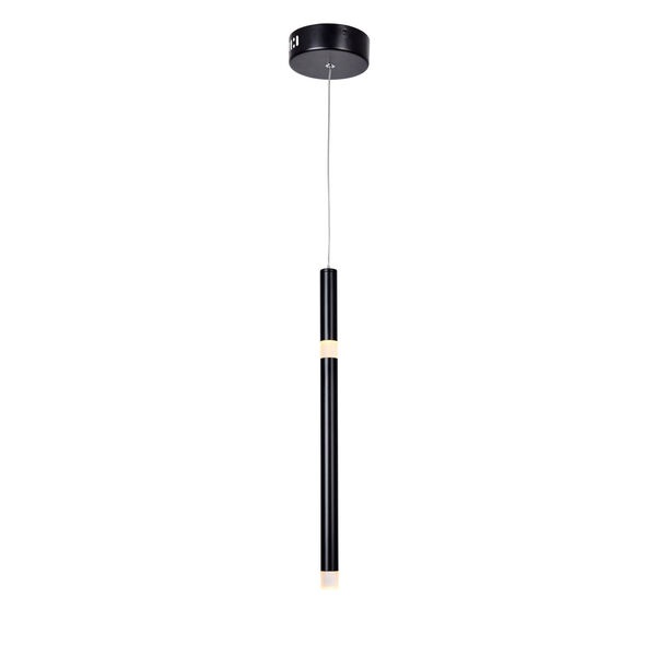 Flute Black LED Mini Pendant, image 2