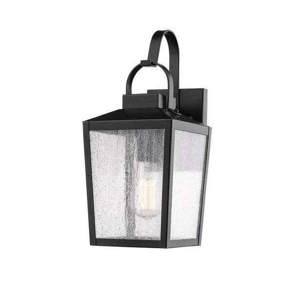 Powder Coat Black Seven-Inch One-Light Outdoor Wall Sconce, image 1