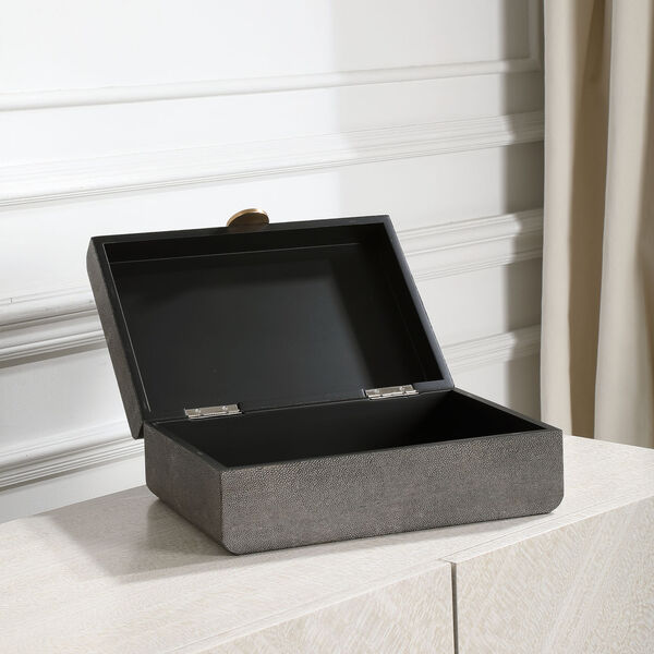 Lalique Matte Black Art Decoration Box, image 3