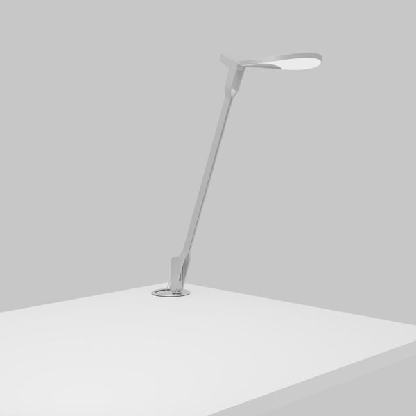 Splitty Silver LED Pro Desk Lamp with Grommet Mount, image 2