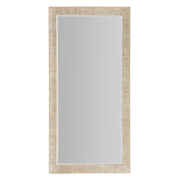 Serenity White Wash Sandpiper Floor Mirror, image 1