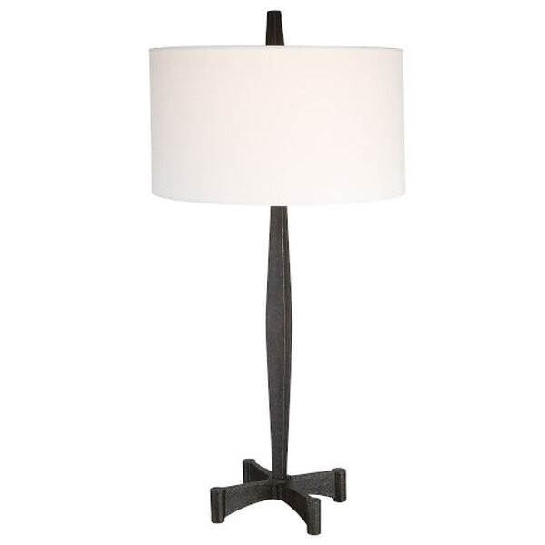 Counteract Aged Black Metal Table Lamp, image 1