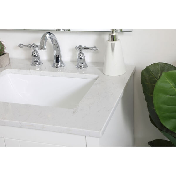 Moore White 24-Inch Vanity Sink Set, image 5