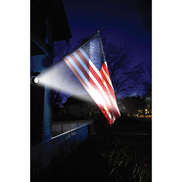 Black Solar LED Flag Light, image 4
