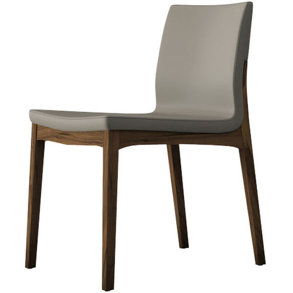 Enna Dove Gray and Walnut Dining Chair, image 2
