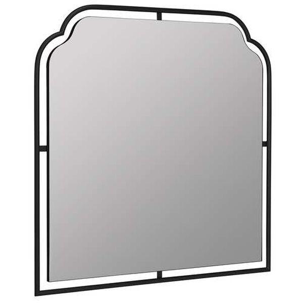 Sebastian Matte Black Wall Mirror, image 4