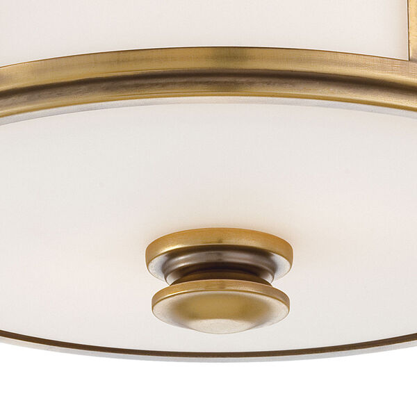 Harbour Point Liberty Gold Two-Light Flush Mount, image 2
