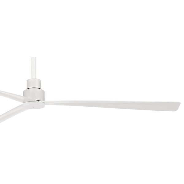 Simple Flat White 65-Inch Outdoor Ceiling Fan, image 2