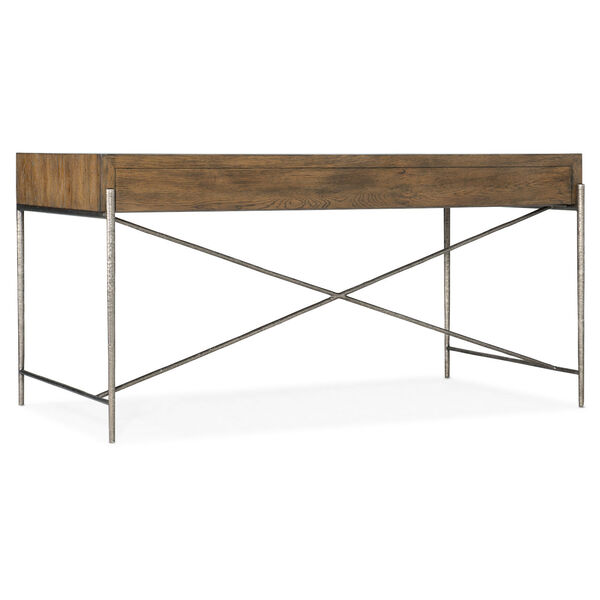 Chapman Warm Brown and Pewter Writing Desk, image 3