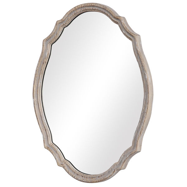 Wellington Brown Oval Wall Mirror, image 5
