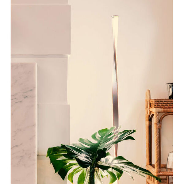 Helix Silver Integrated LED Floor Lamp, image 5