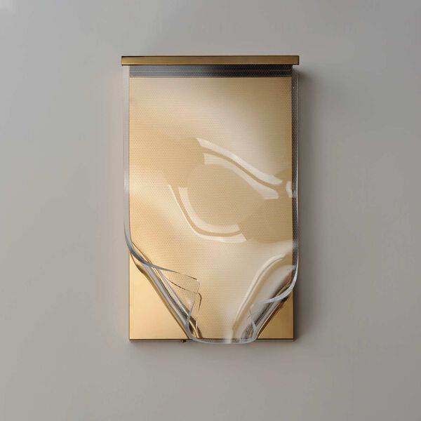 Rinkle French Gold LED Wall Sconce, image 2