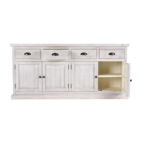 Quincy Nordic Ivory Sideboard with Four Doors and Drawers, image 5