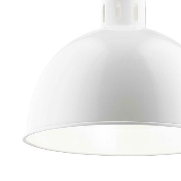 Zailey White 13-Inch One-Light Pendant, image 3