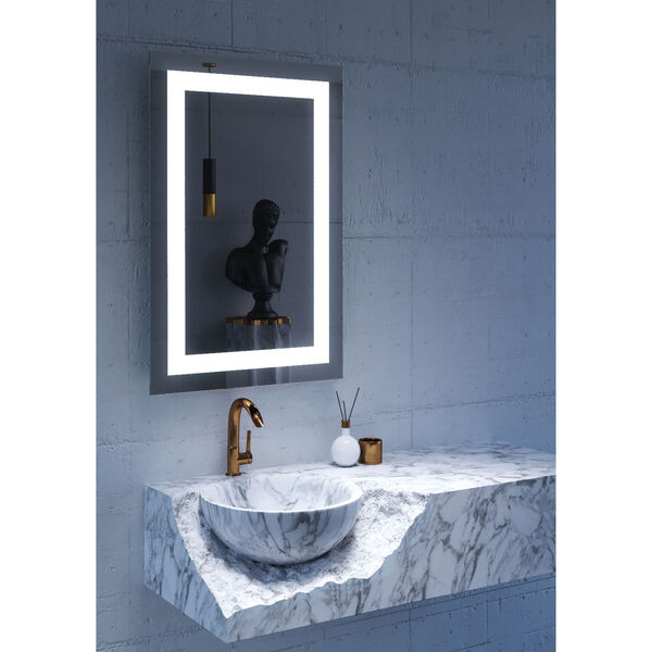 Malisa 24 x 36-Inch LED Lighted Wall Mirror by Civis USA, image 1