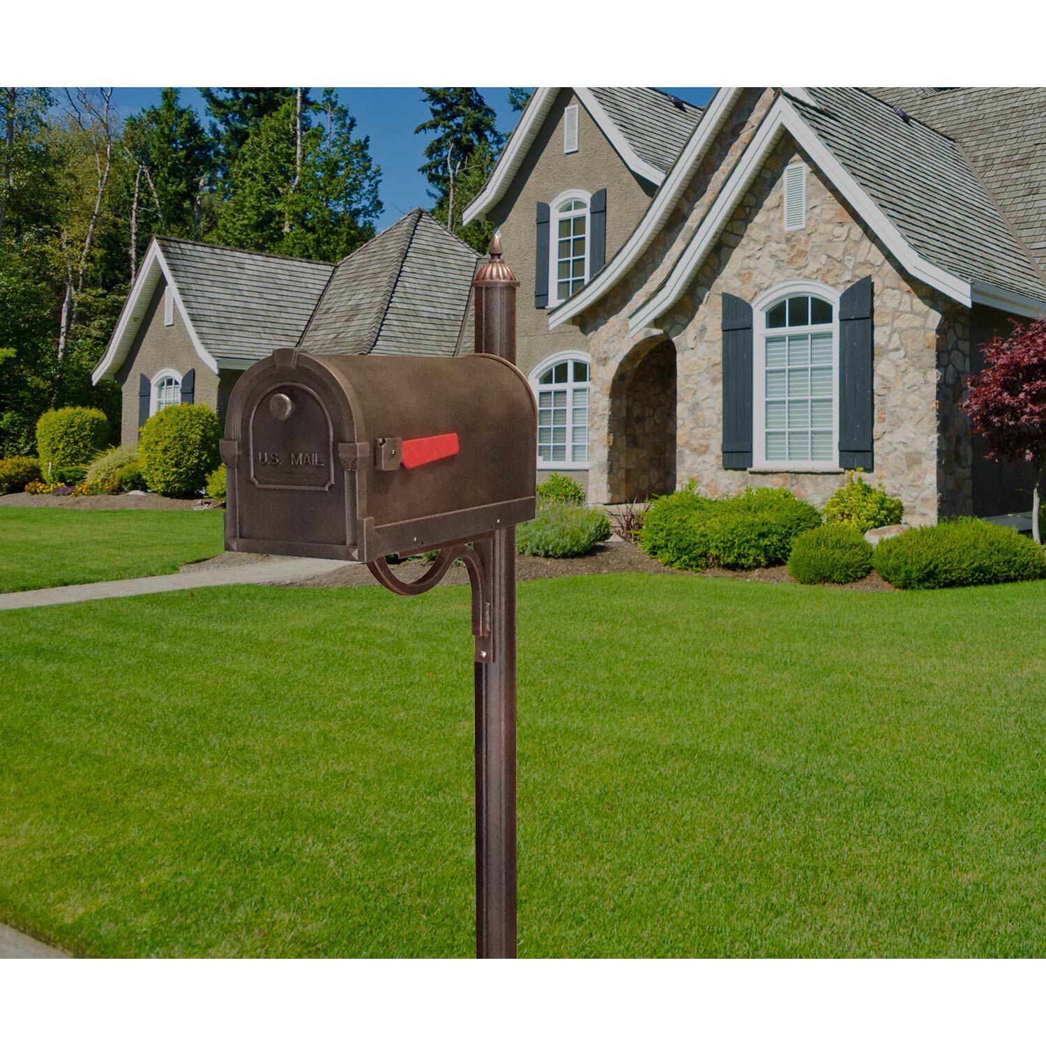 Special Lite Products Savannah Copper Curbside Mailbox | Bellacor