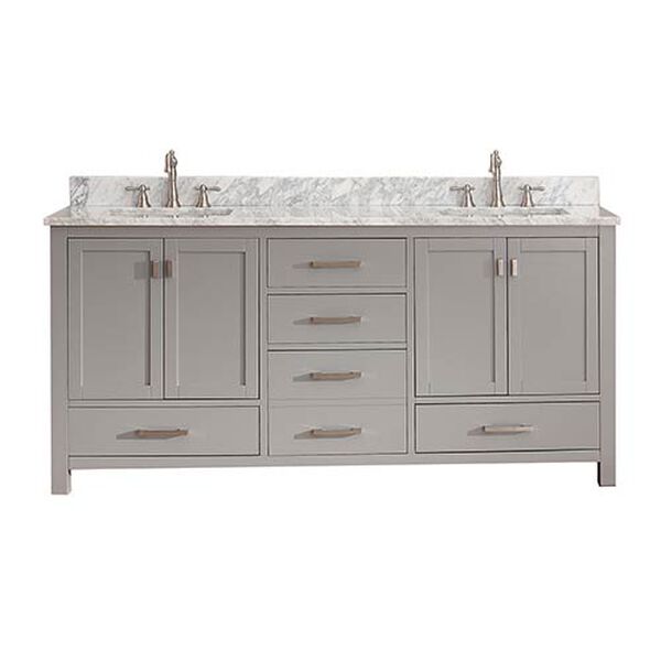 Modero Chilled Gray 72-Inch Double Vanity Only, image 2