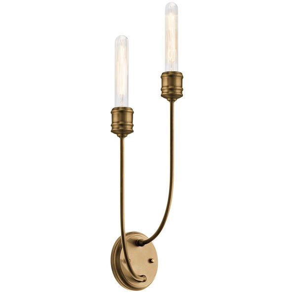Hatton Satin Bronze Two-Light Wall Sconce, image 1