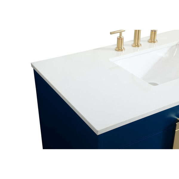 Eugene Blue 42-Inch Single Bathroom Vanity, image 4