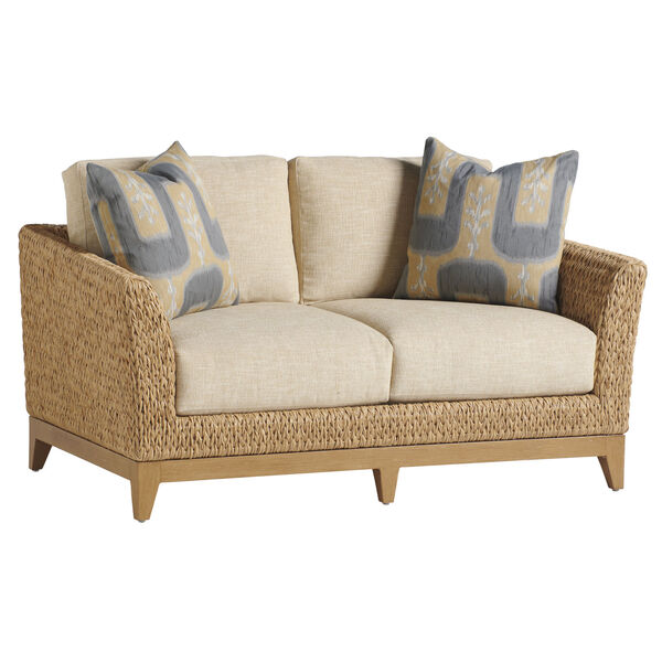 Los Altos Valley View Brown and Ivory Loveseat, image 1