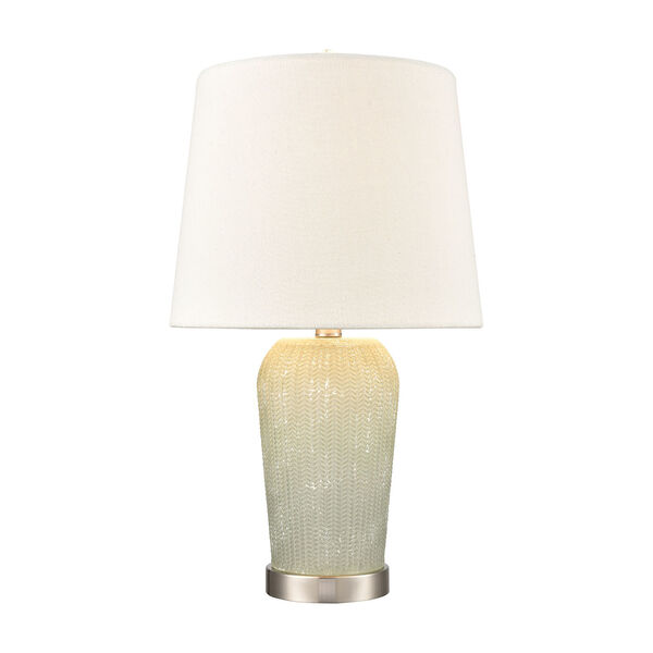 Prosper Salted Seafoam and Satin Nickel One-Light Table Lamp, image 1