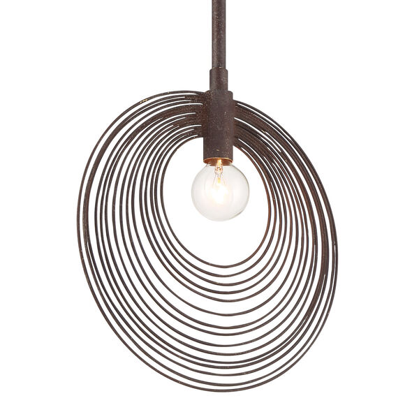 Doral Forged Bronze 10-Inch One-Light Pendant, image 4