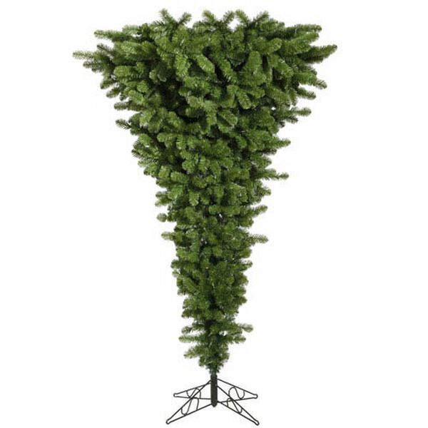 Green Upside Down 7.5-Foot Unique Tree w/1293 Tips, image 1