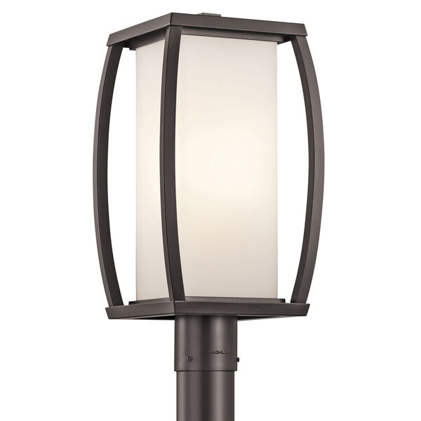 Bowen Arthitectural Bronze One-Light Outdoor Post Lantern, image 1