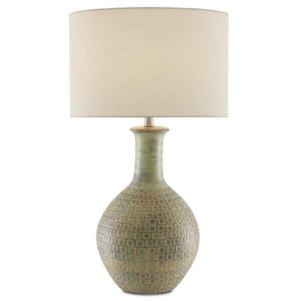 Loro Dark Moss Green and Gold One-Light Table Lamp, image 2