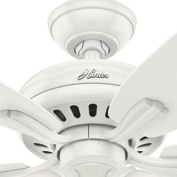 Newsome Fresh White 52-Inch Three-Light Fluorescent Adjustable Ceiling Fan, image 9