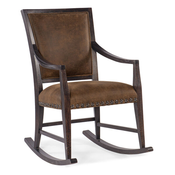 Big Sky Charred Timber and Black Rocking Chair, image 1